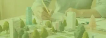 person working on city plan